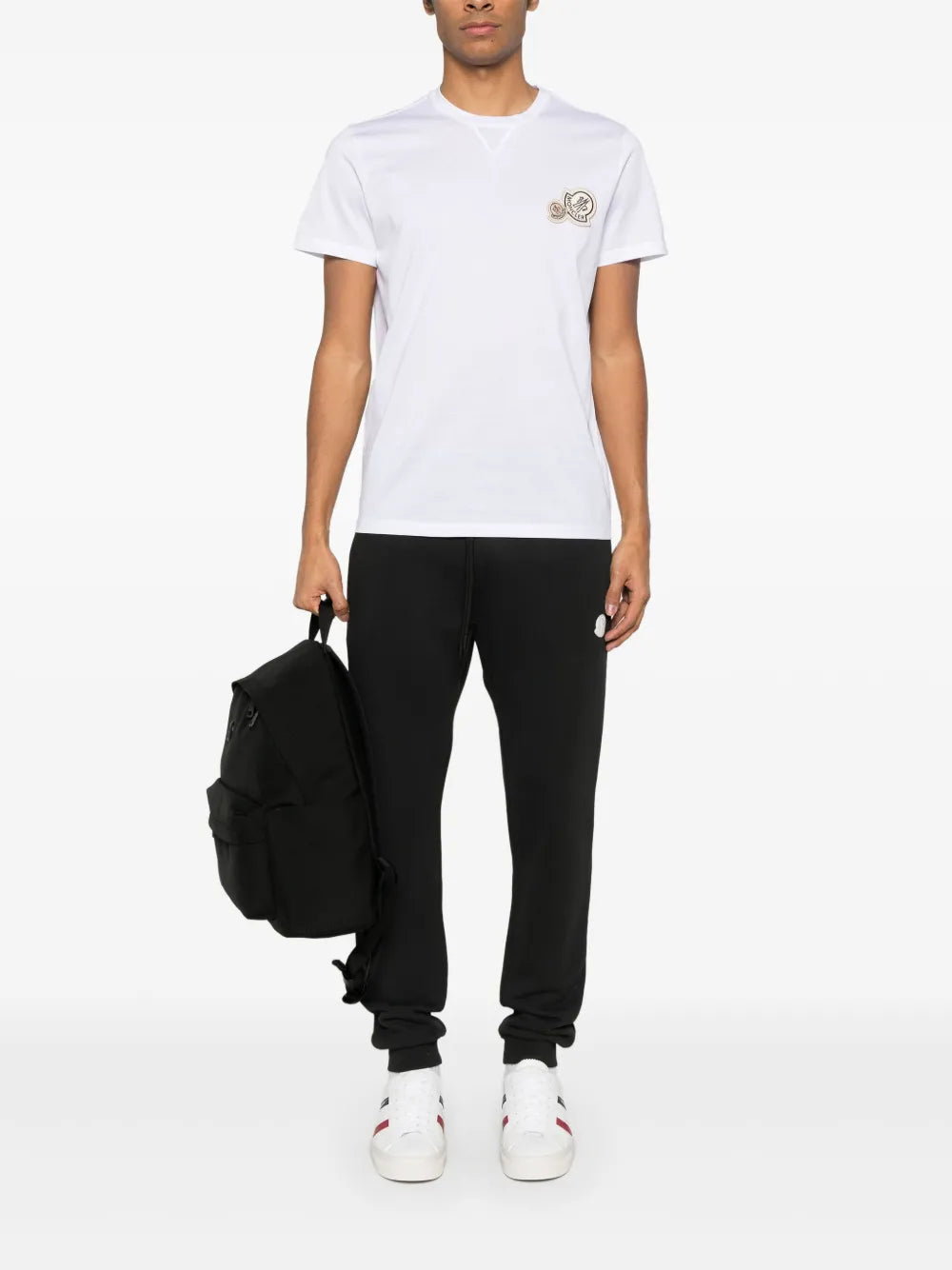 Moncler White Double Logo T-Shirt - image 2