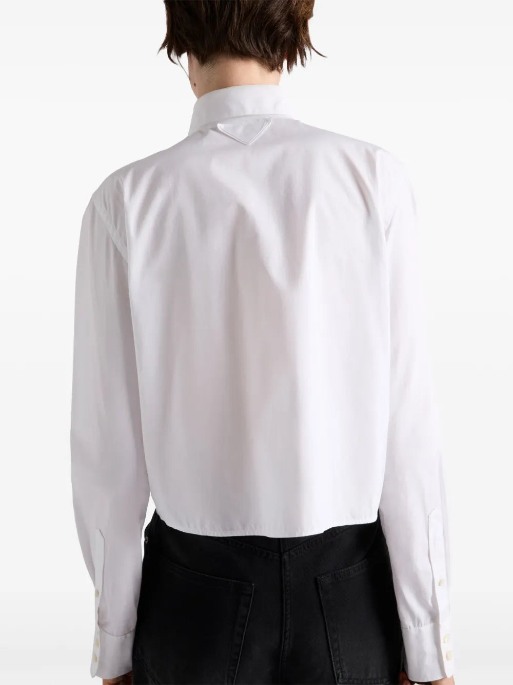 Prada Crystal Embellished Collar Shirt - image 7