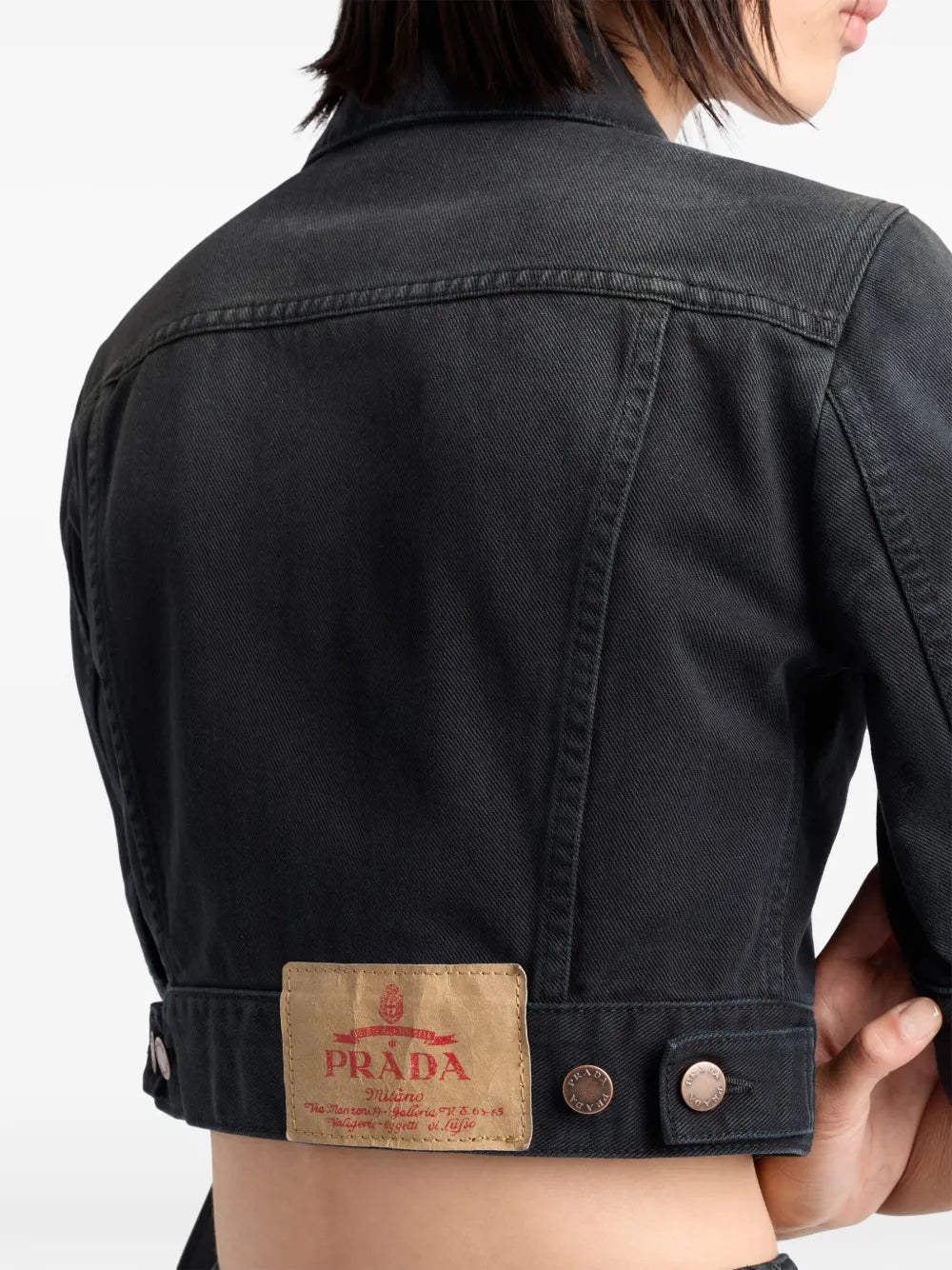 Prada Cropped Denim Jacket - image 7