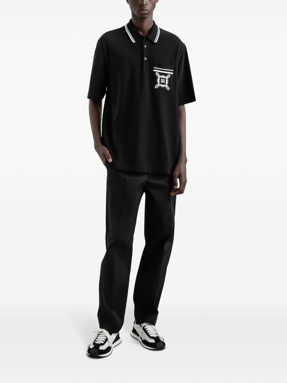 Dolce & Gabbana Gabbana Logo-Print Polo Shirt - image 2