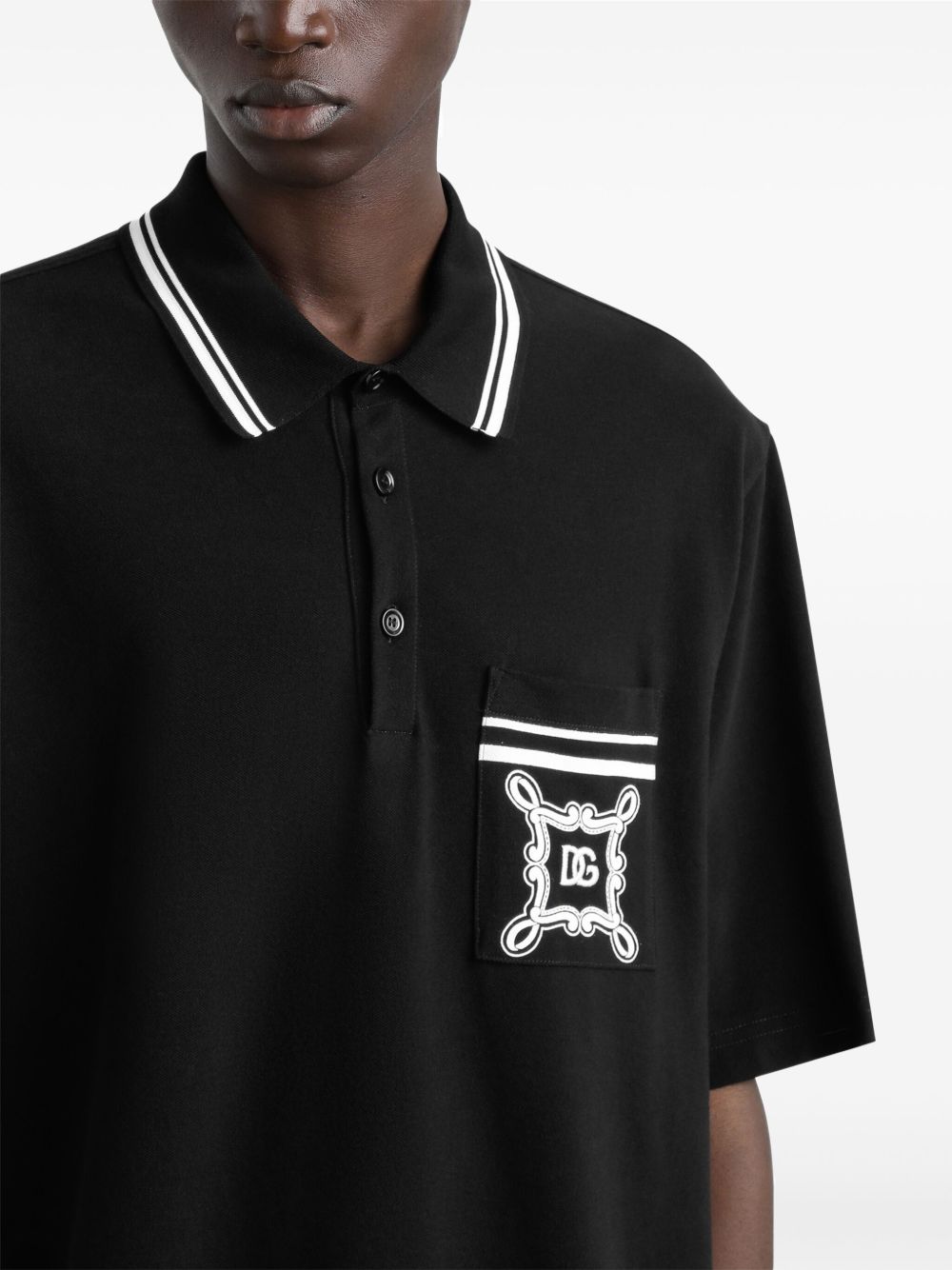 Dolce & Gabbana Gabbana Logo-Print Polo Shirt - image 5