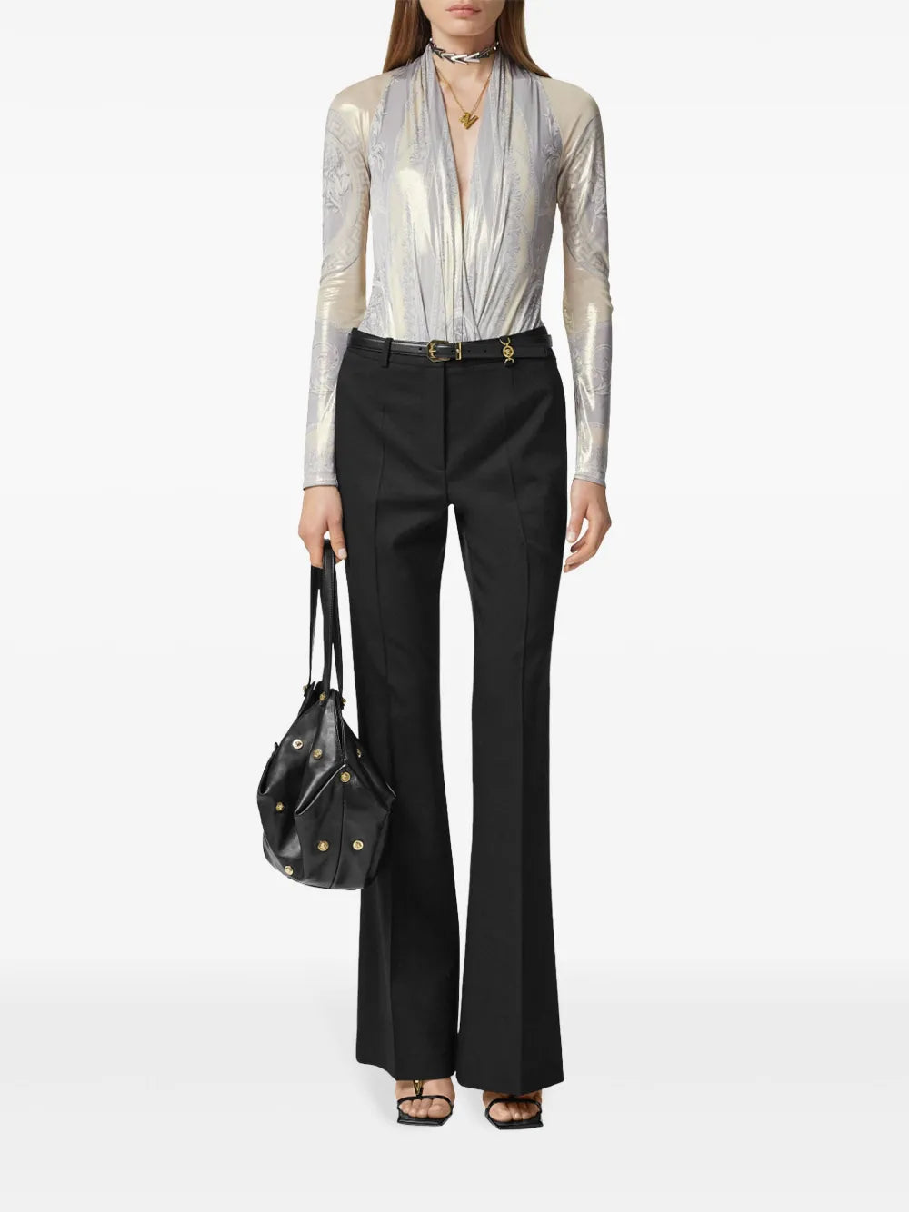 Versace Barocco Draped Bodysuit - image 2