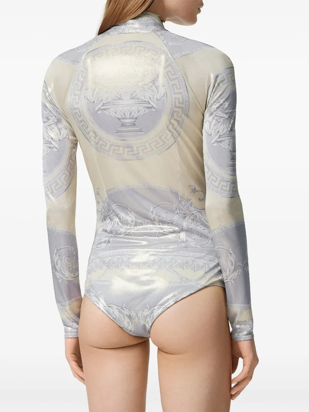 Versace Barocco Draped Bodysuit - image 6