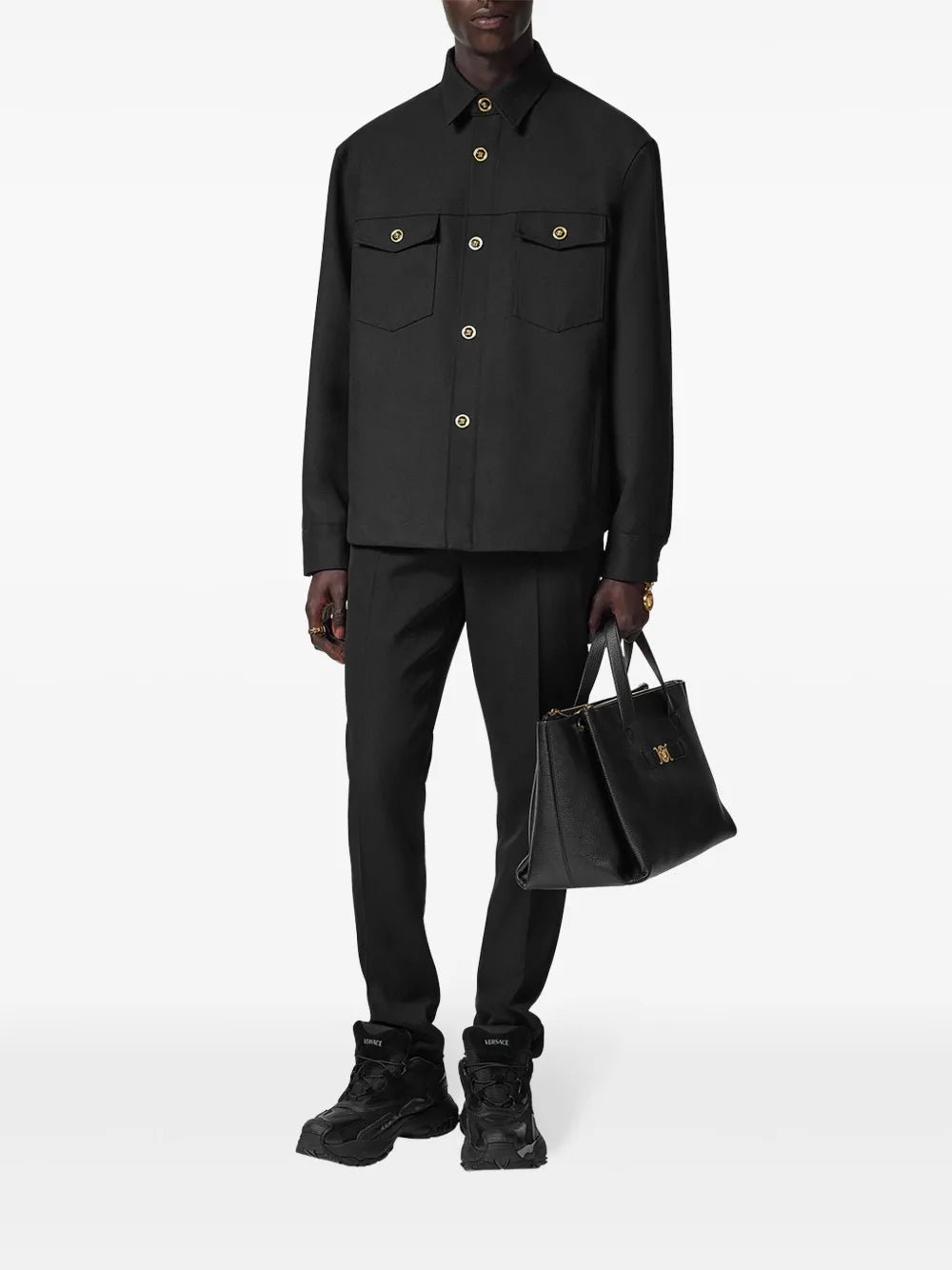 Versace Wool Shirt - image 2