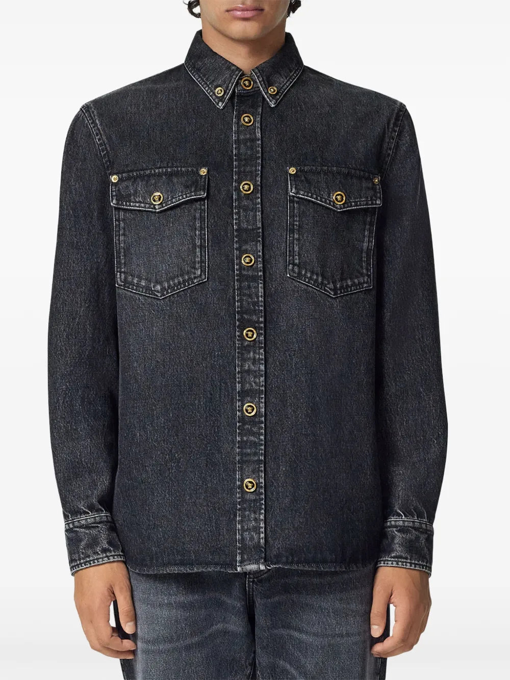 Versace Denim Shirt - image 3