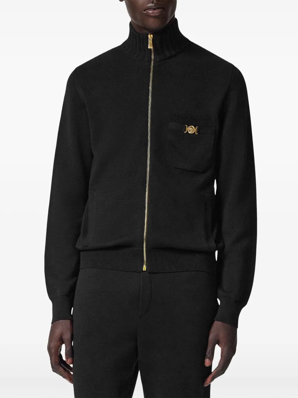 Versace Zipped Cashmere Jacket - image 3