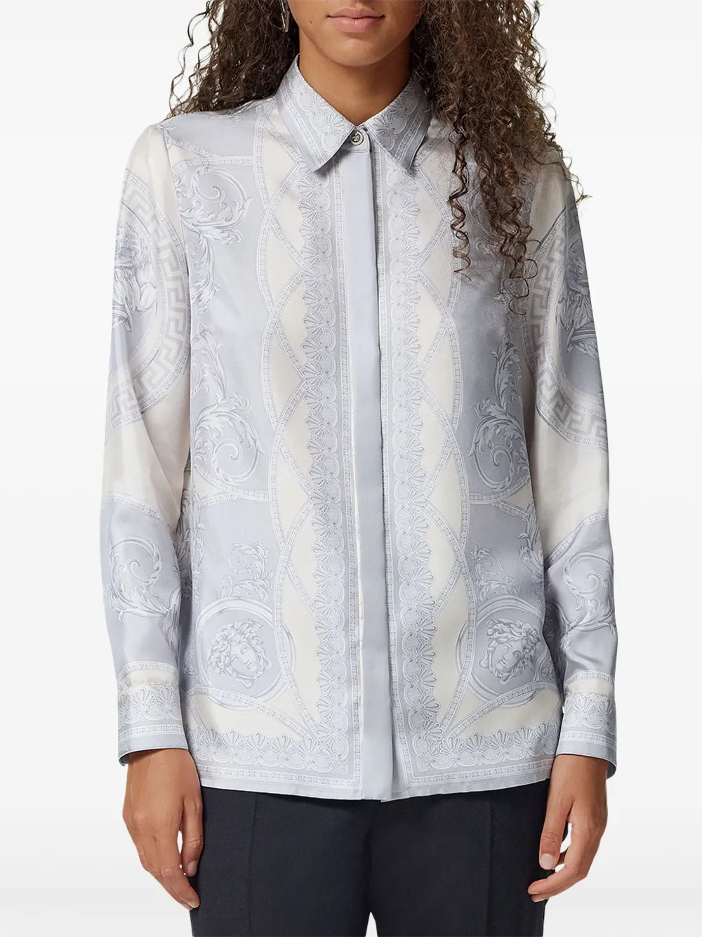 Versace Baroque Silk Shirt - image 3