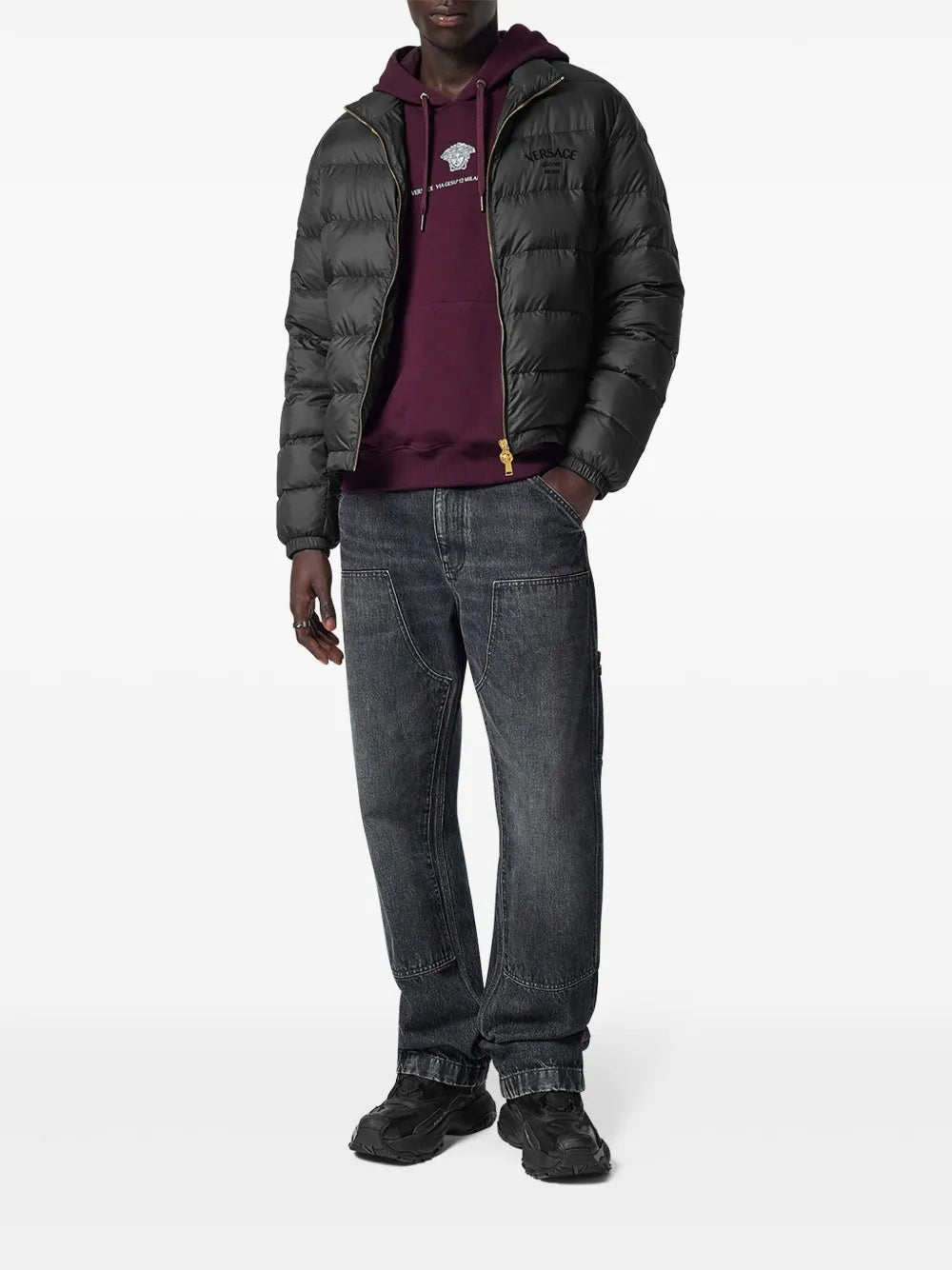 Versace Gray Cargo Jeans - image 2