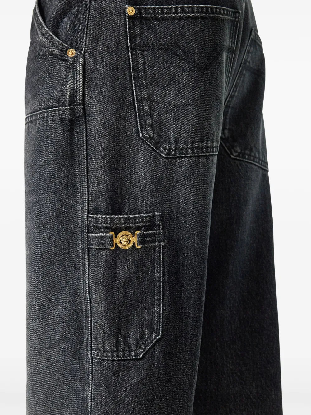 Versace Gray Cargo Jeans - image 7