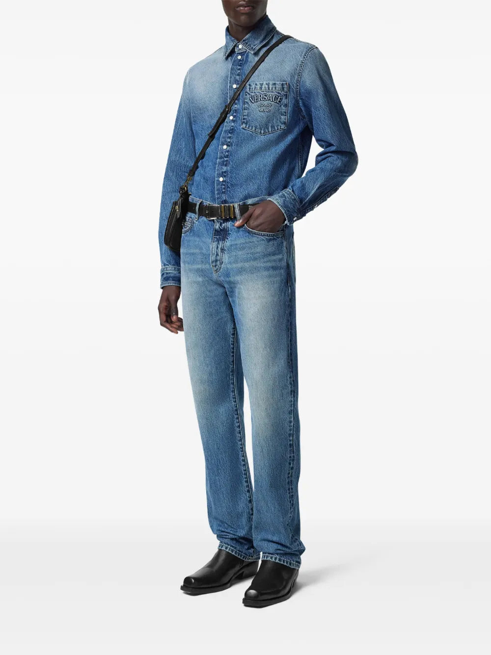 Versace Denim Shirt - image 2