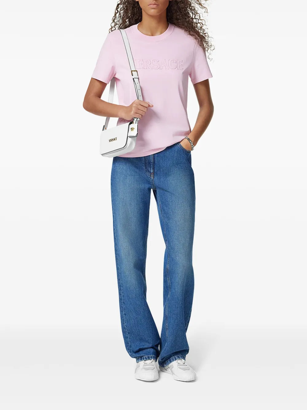 Versace Embroidered Logo T-Shirt - image 2