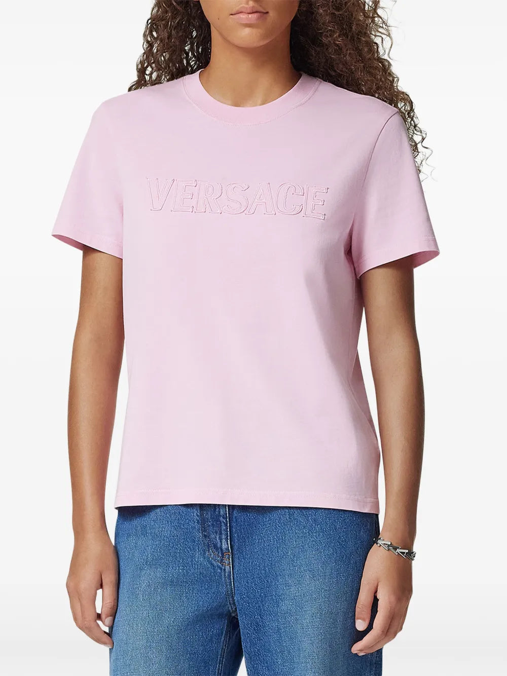 Versace Embroidered Logo T-Shirt - image 3