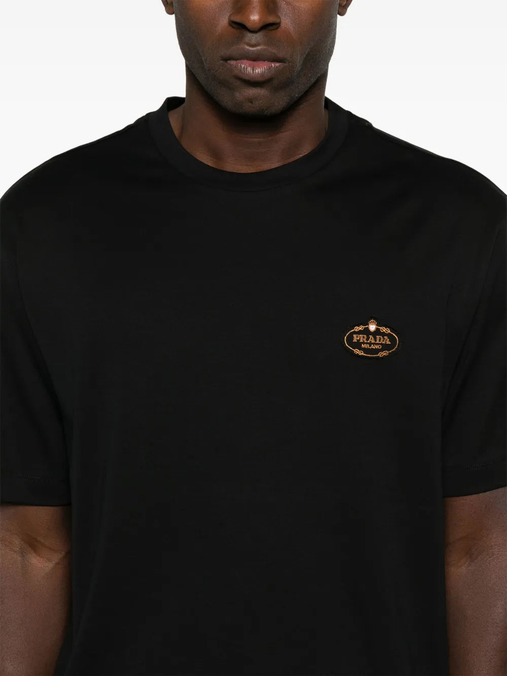 Prada Emblem Logo Cotton T-Shirt - image 6