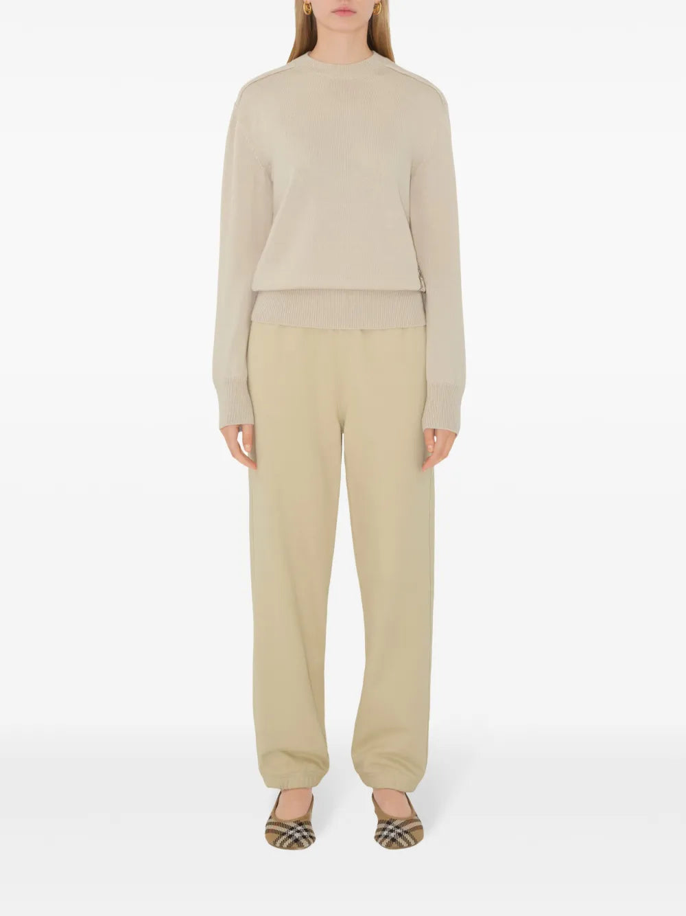 Burberry Cream Jogger Trousers - image 2