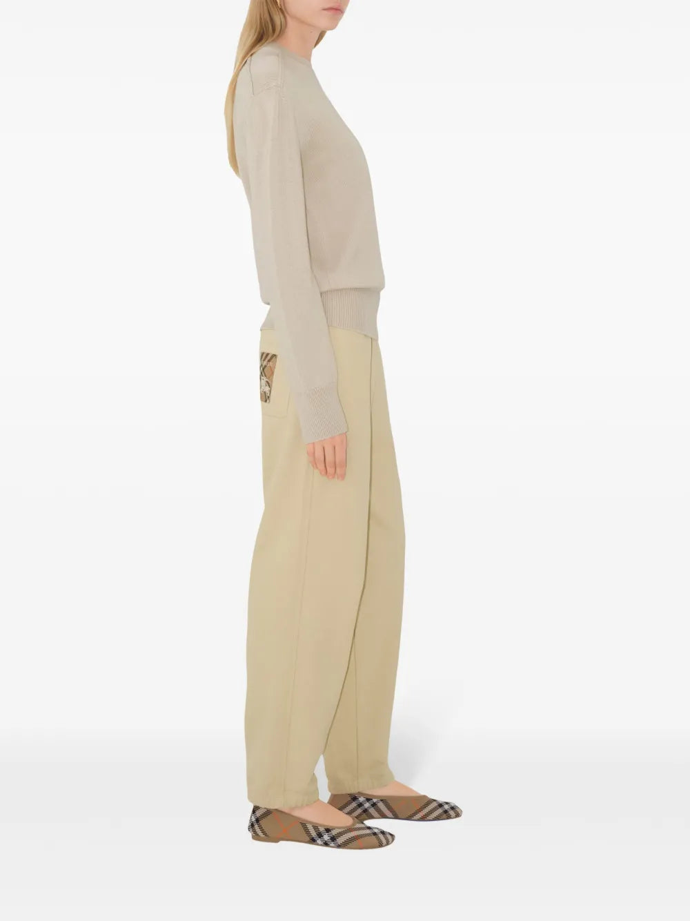 Burberry Cream Jogger Trousers - image 3