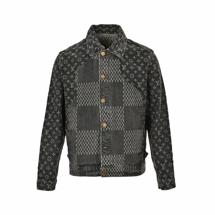 Louis Vuitton Monogram & Damier Mixed Denim Jacket – Charcoal Edition