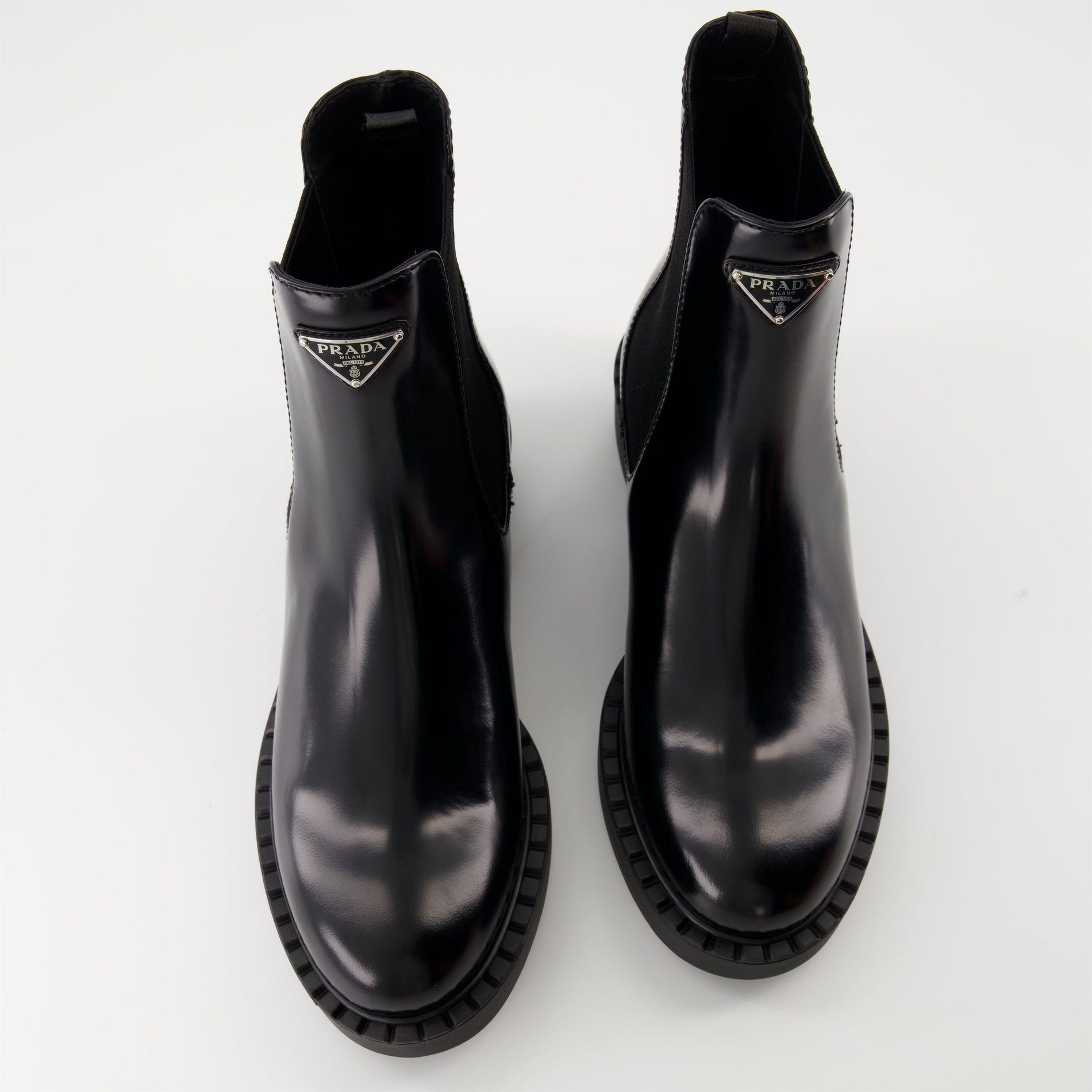 Prada Leather Chelsea Boots - image 2