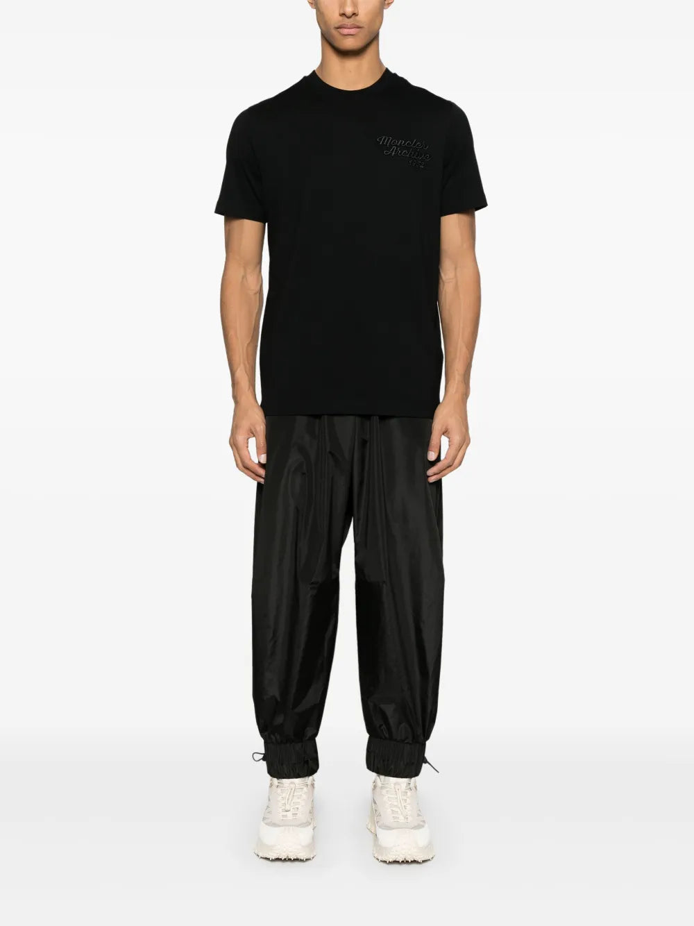 Moncler Black Embroidered Logo T-Shirt - image 2
