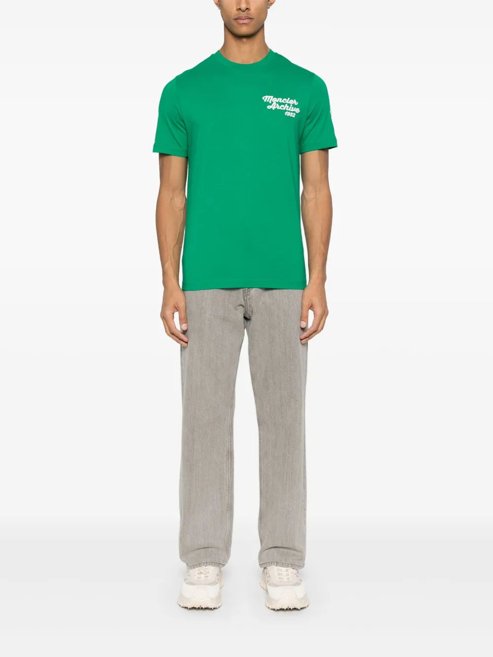 Moncler Green Embroidered Logo T-Shirt - image 2