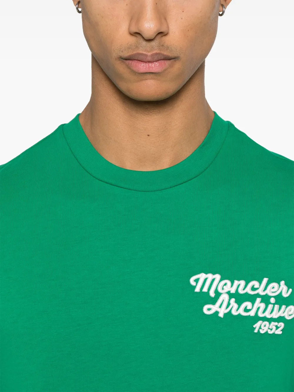 Moncler Green Embroidered Logo T-Shirt - image 6