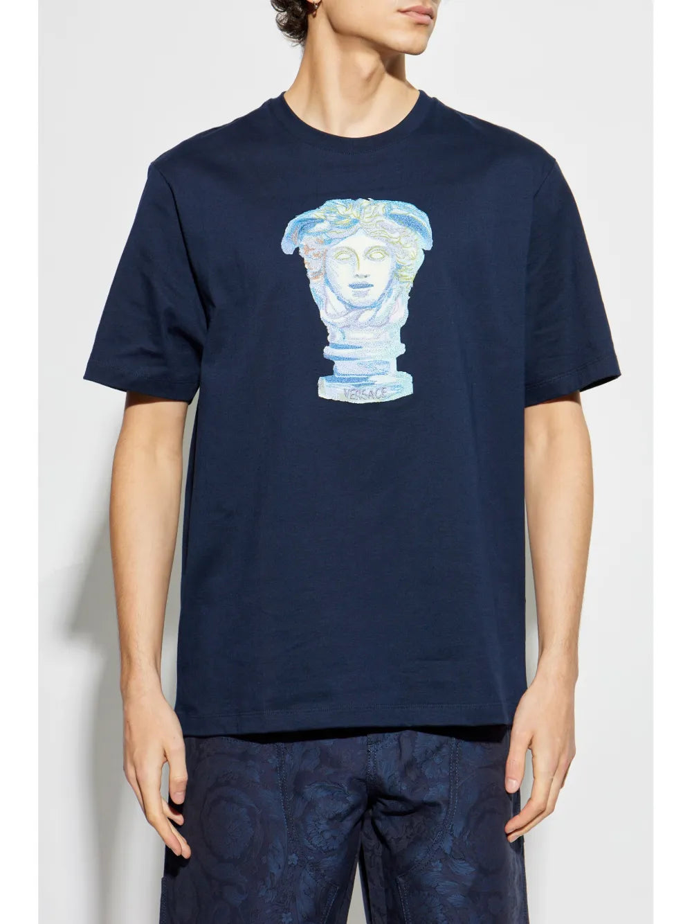 Versace Medusa Gallery Navy Blue T-Shirt - image 3
