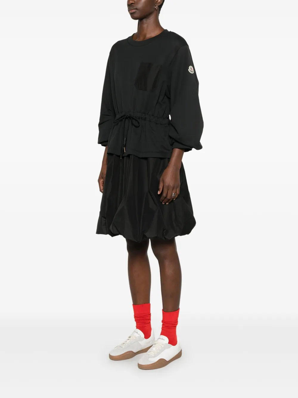 Moncler Drawstring Waist Peplum Mini Dress - image 3