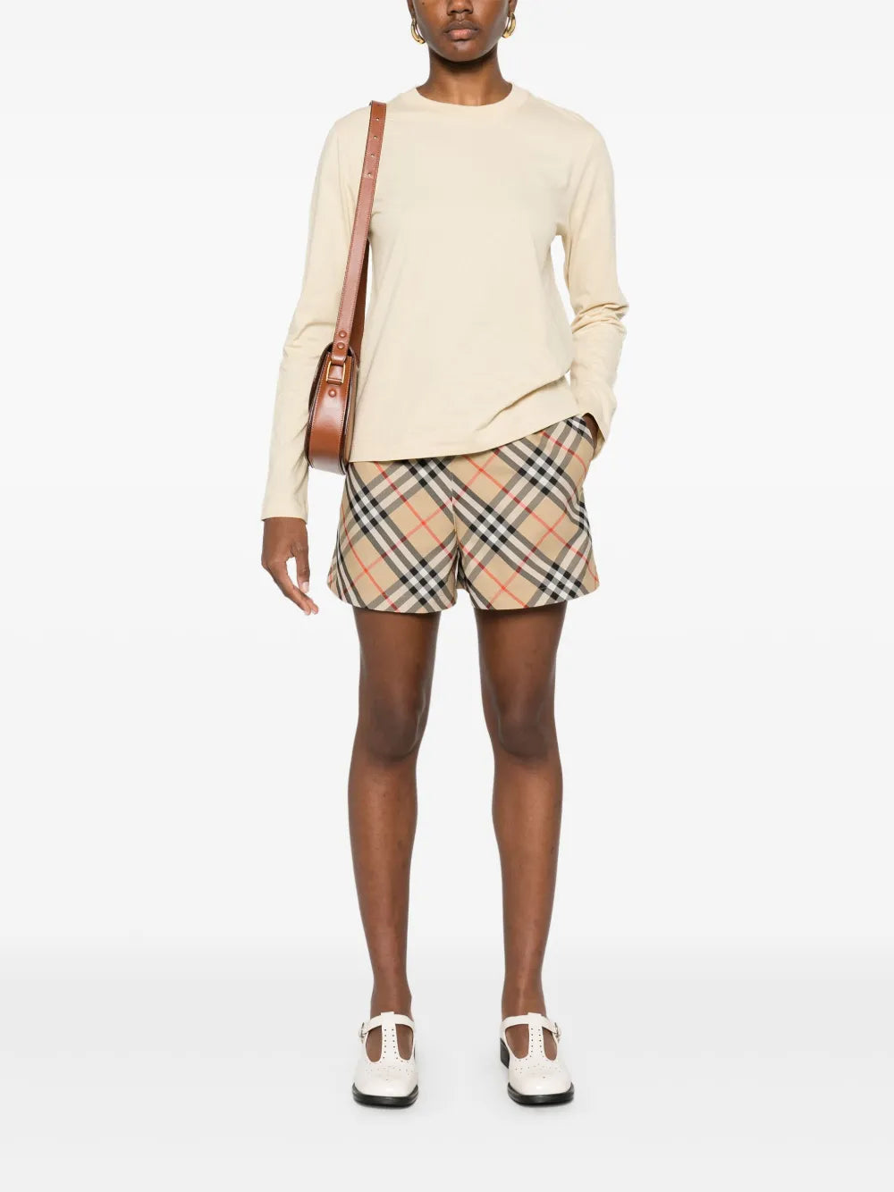 Burberry Check Plaid Shorts - image 2