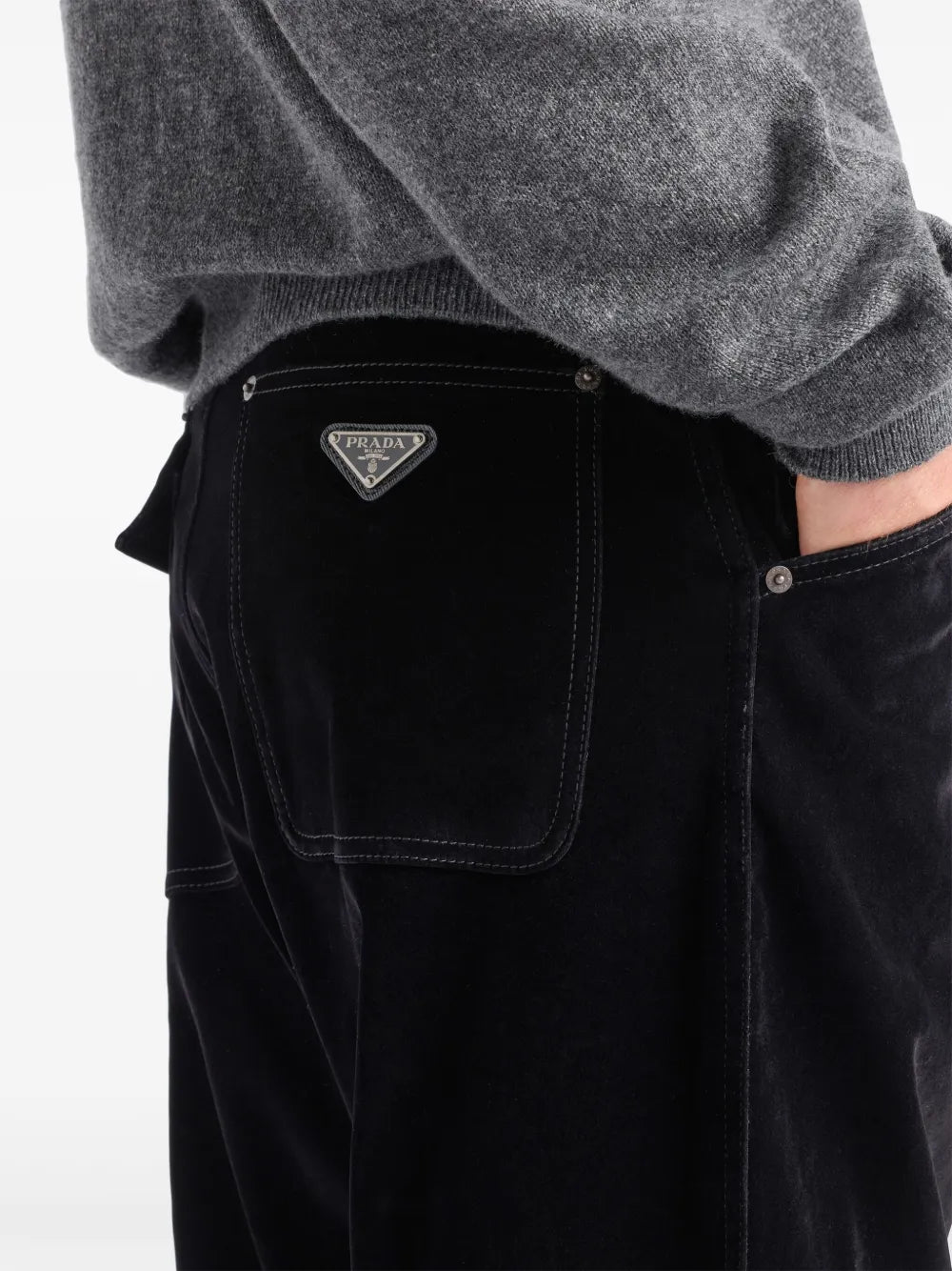 Prada Velvet Denim Jeans - image 7