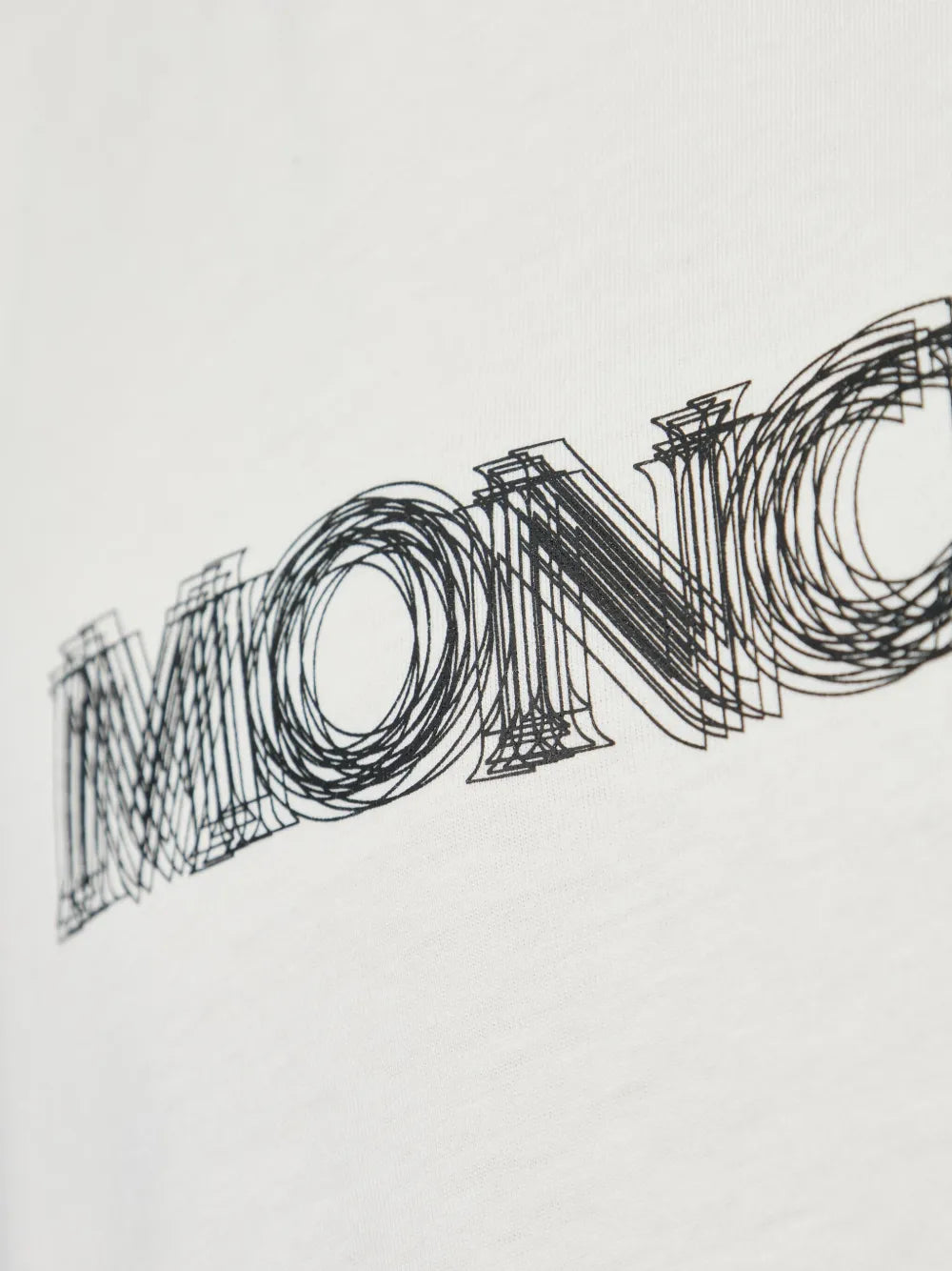 Moncler White Blurred Logo T-Shirt - image 7