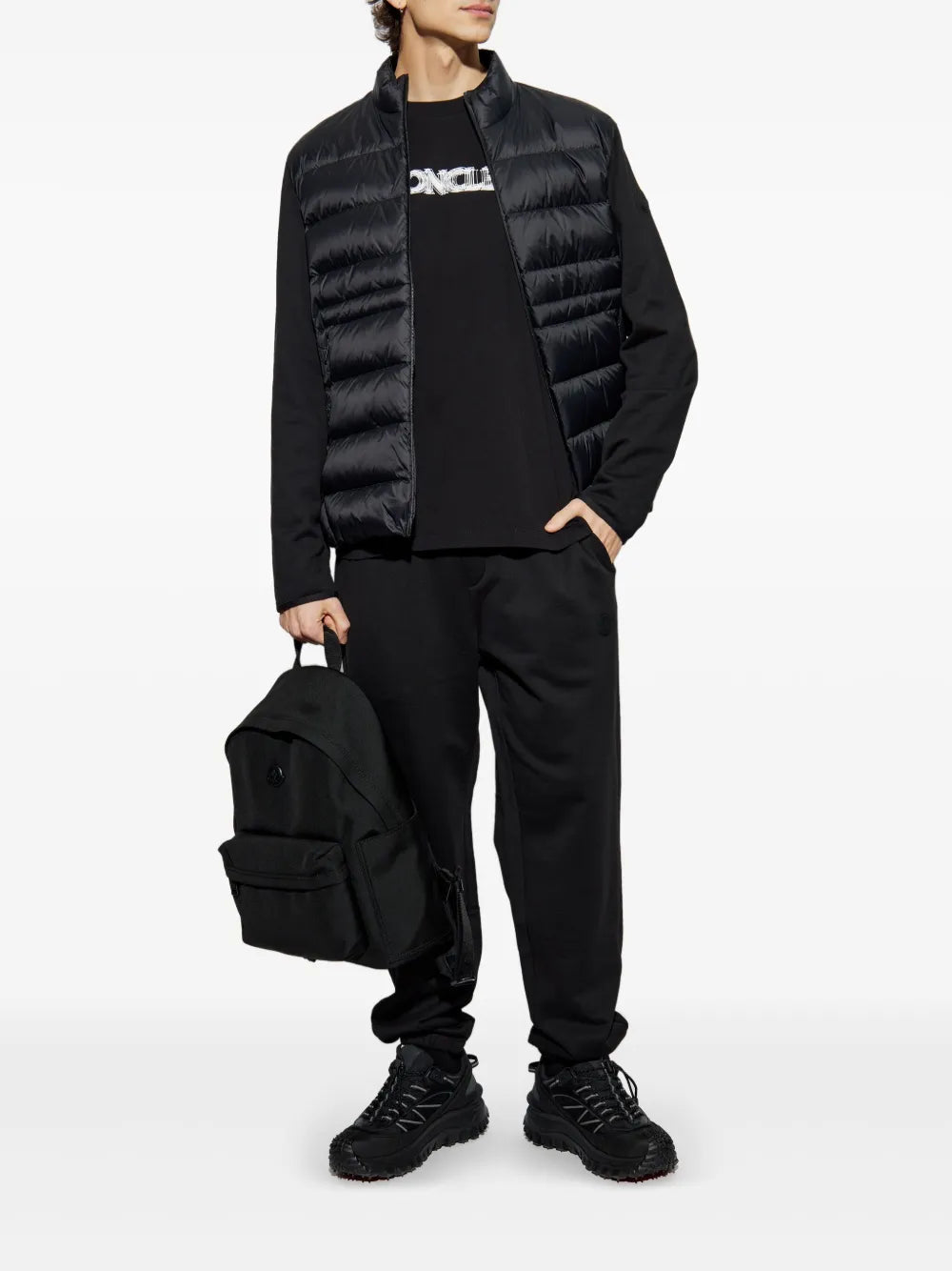 Moncler Black Blurred Logo T-Shirt - image 2