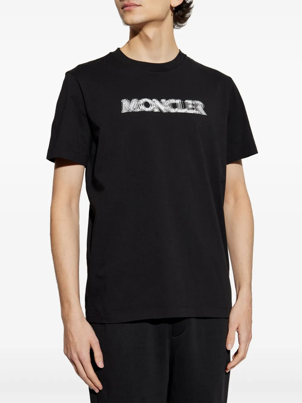 Moncler Black Blurred Logo T-Shirt - image 3