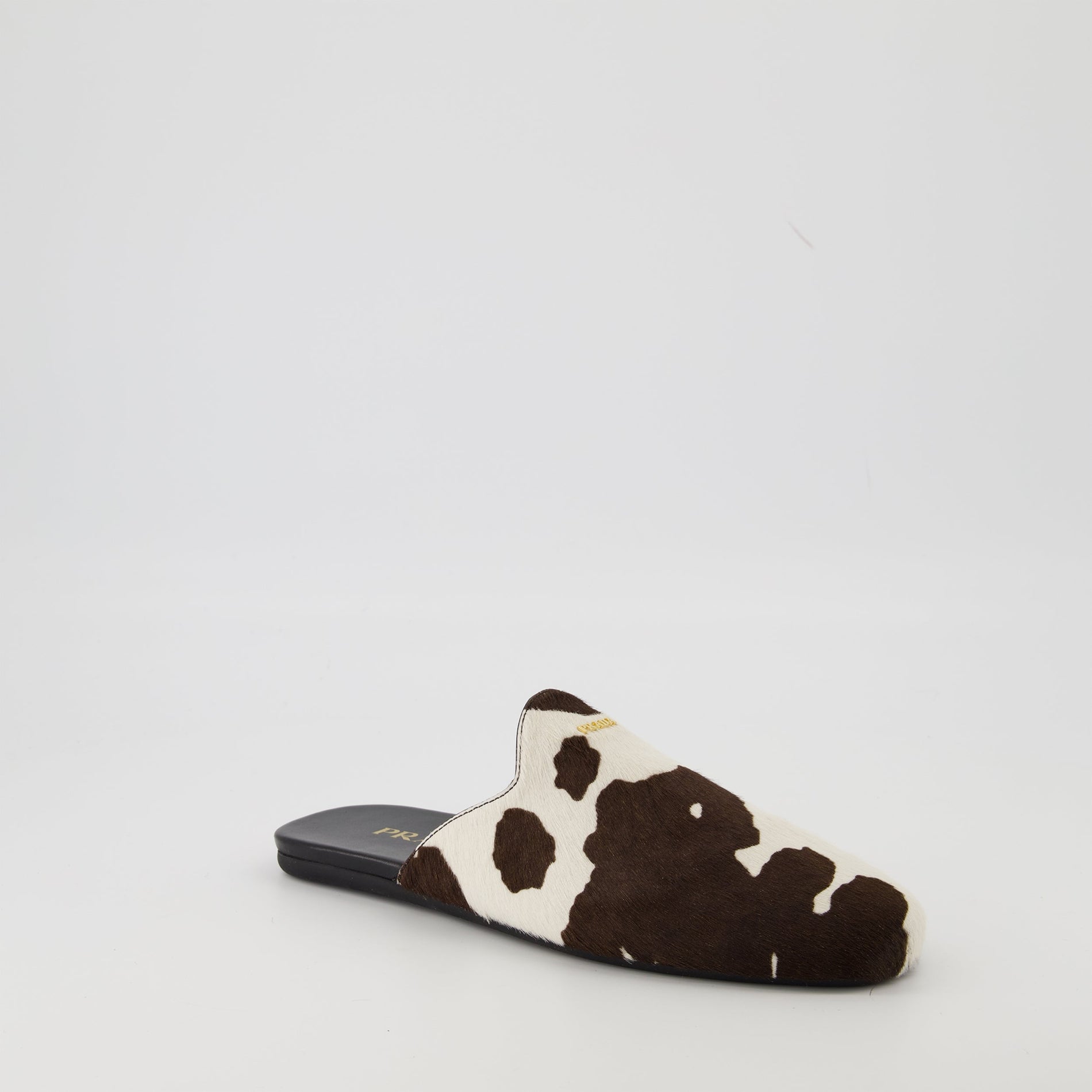 Prada Cow Print Calf Hair Mule Flats - image 2