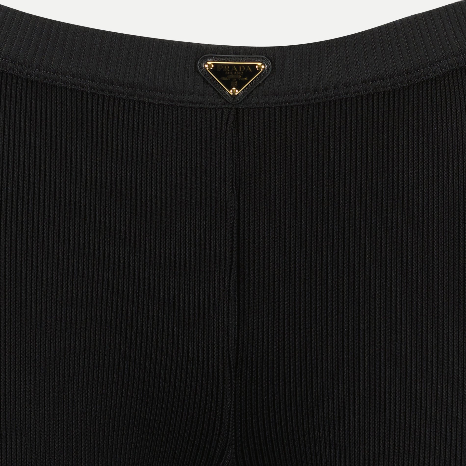 Prada Ribbed Flared Knit Leggings - image 3