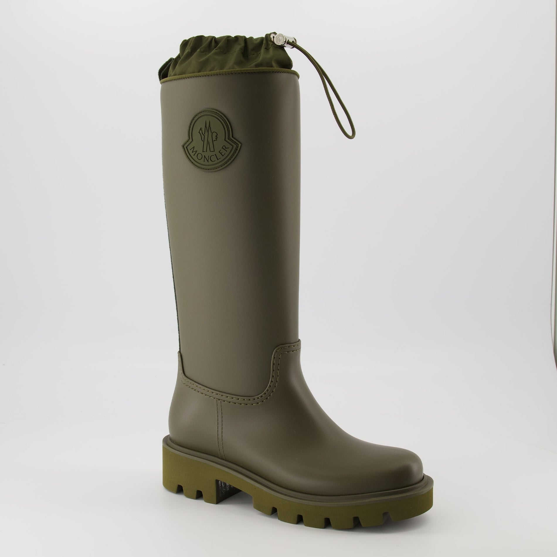 Moncler Ginette Tall Rain Boots – Olive Green - image 2