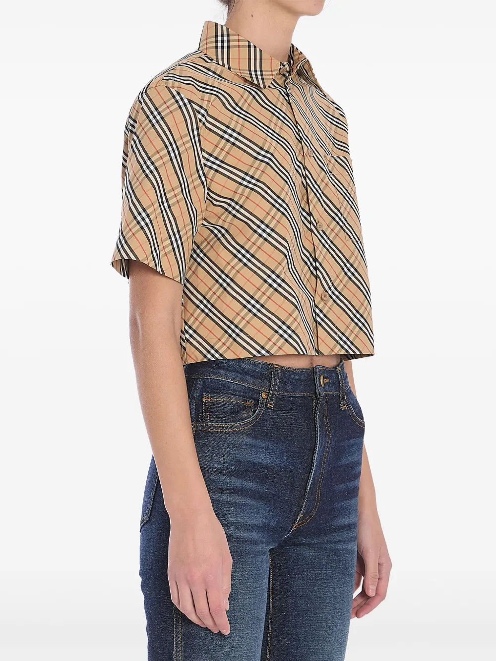 Burberry Cropped Short Sleeve Shirt - image 6
