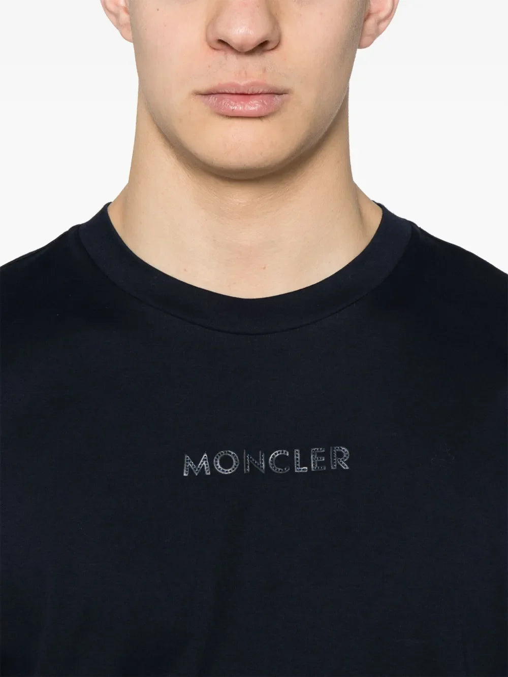 Moncler Navy Blue Logo Lettering T-Shirt - image 6
