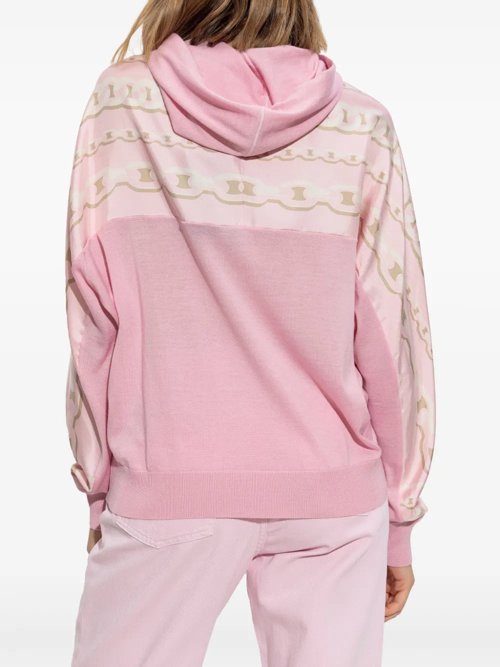 Versace La Greca Trim Hooded Knit Sweater - image 6