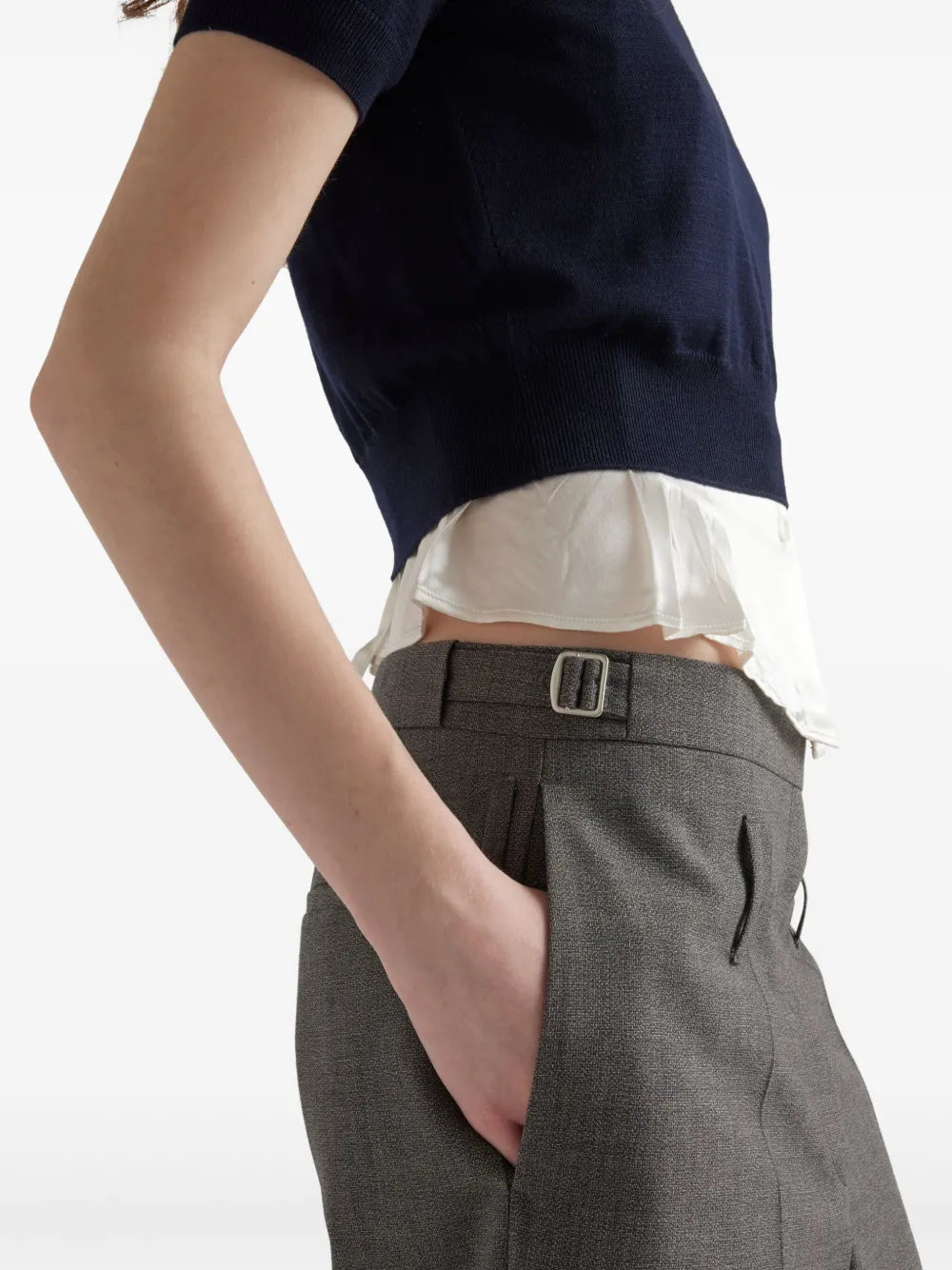 Prada Tailored Flared Wool Trousers - image 7
