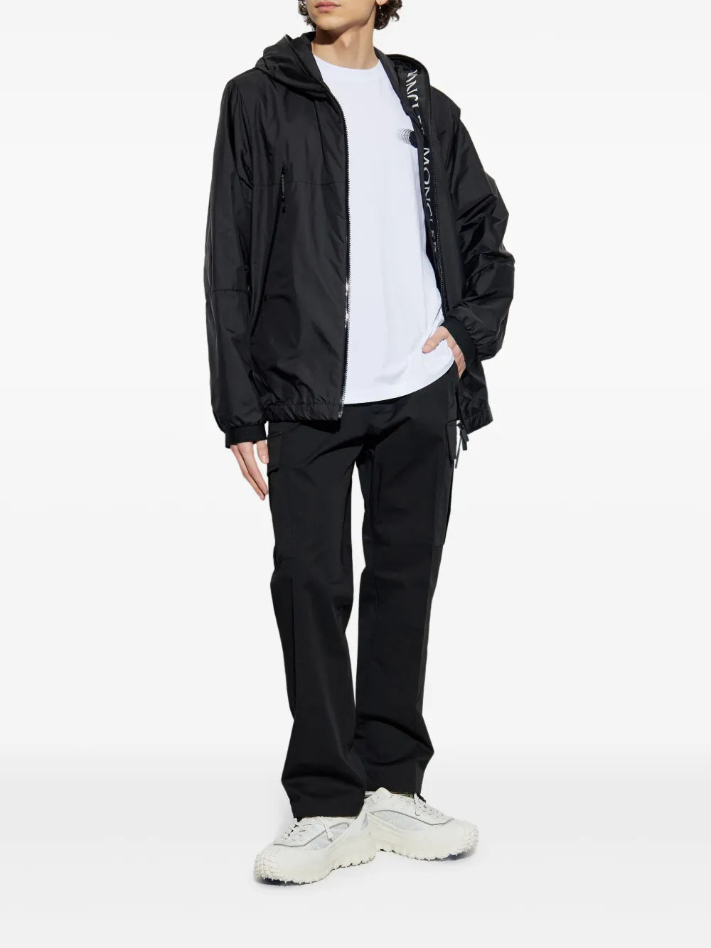 Moncler White Faded Logo Print T-Shirt - image 2