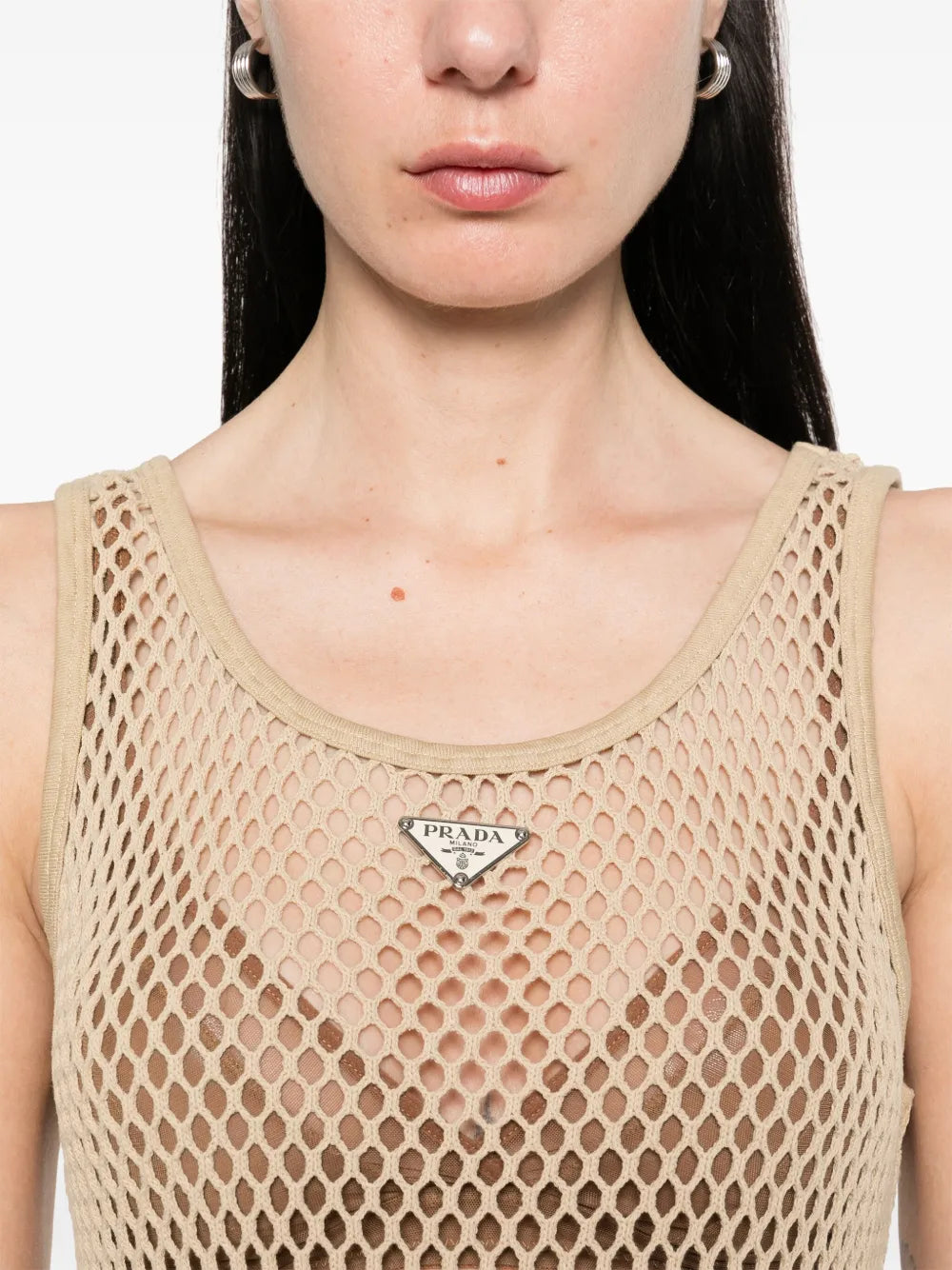 Prada Cotton Mesh Tank Top - image 7