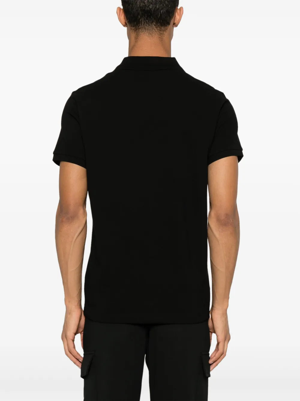 Moncler Black Polo Shirt with Signature Button Detail - image 3