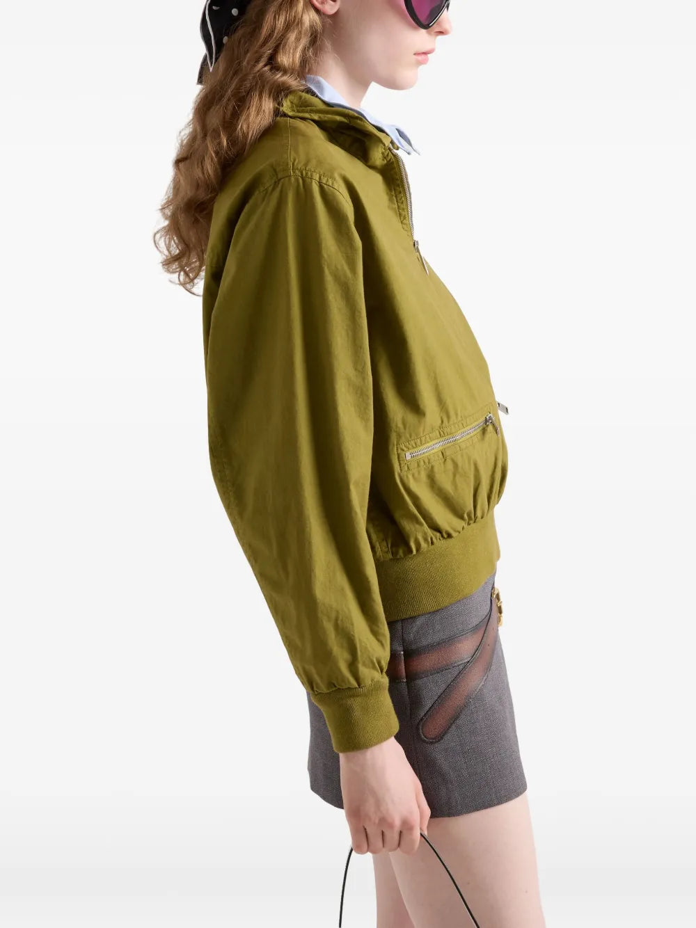 Prada Cropped Zip-Pocket Jacket - image 9