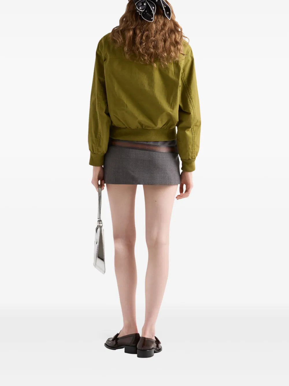 Prada Cropped Zip-Pocket Jacket - image 3