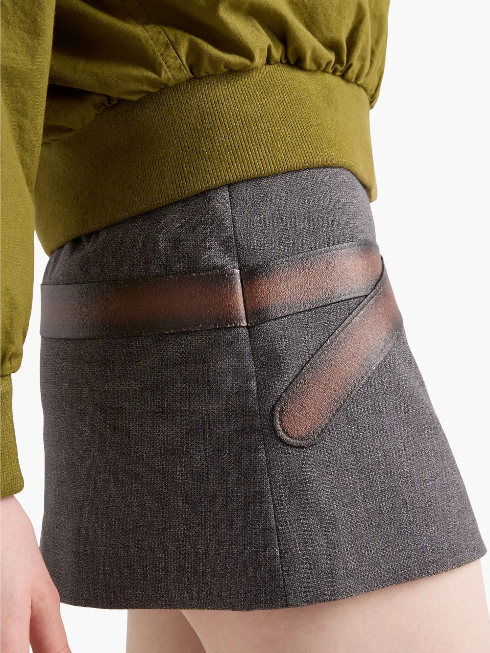 Prada Mini skirt with belt - image 7