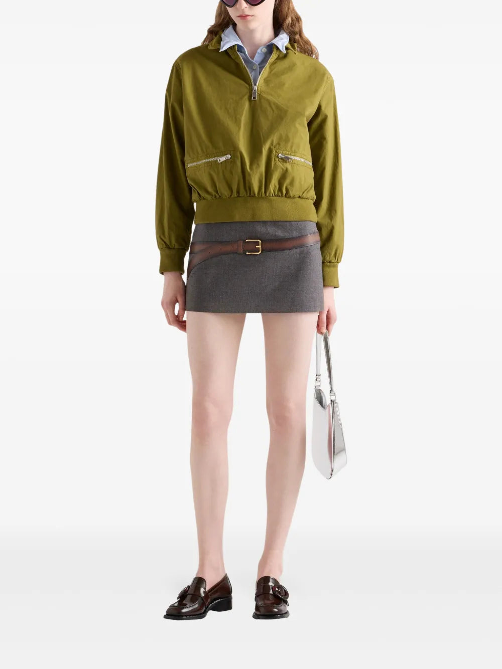 Prada Mini skirt with belt - image 2