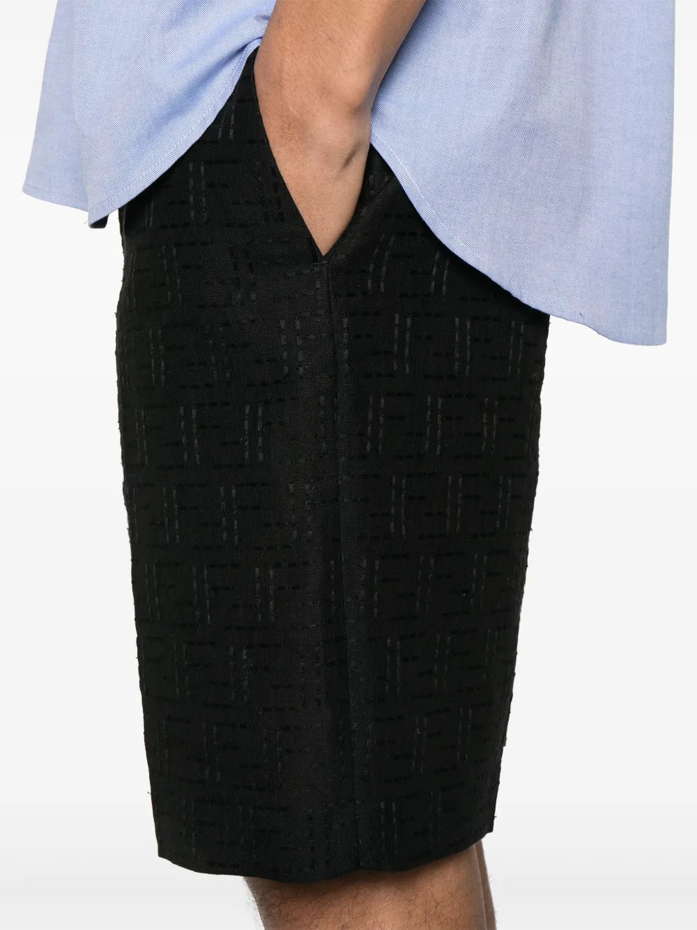 Fendi FF Linen Shorts - image 7