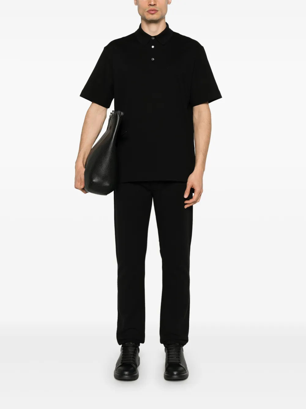 Givenchy Givenchy Black Minimalist Polo Shirt with Signature Logo - image 2