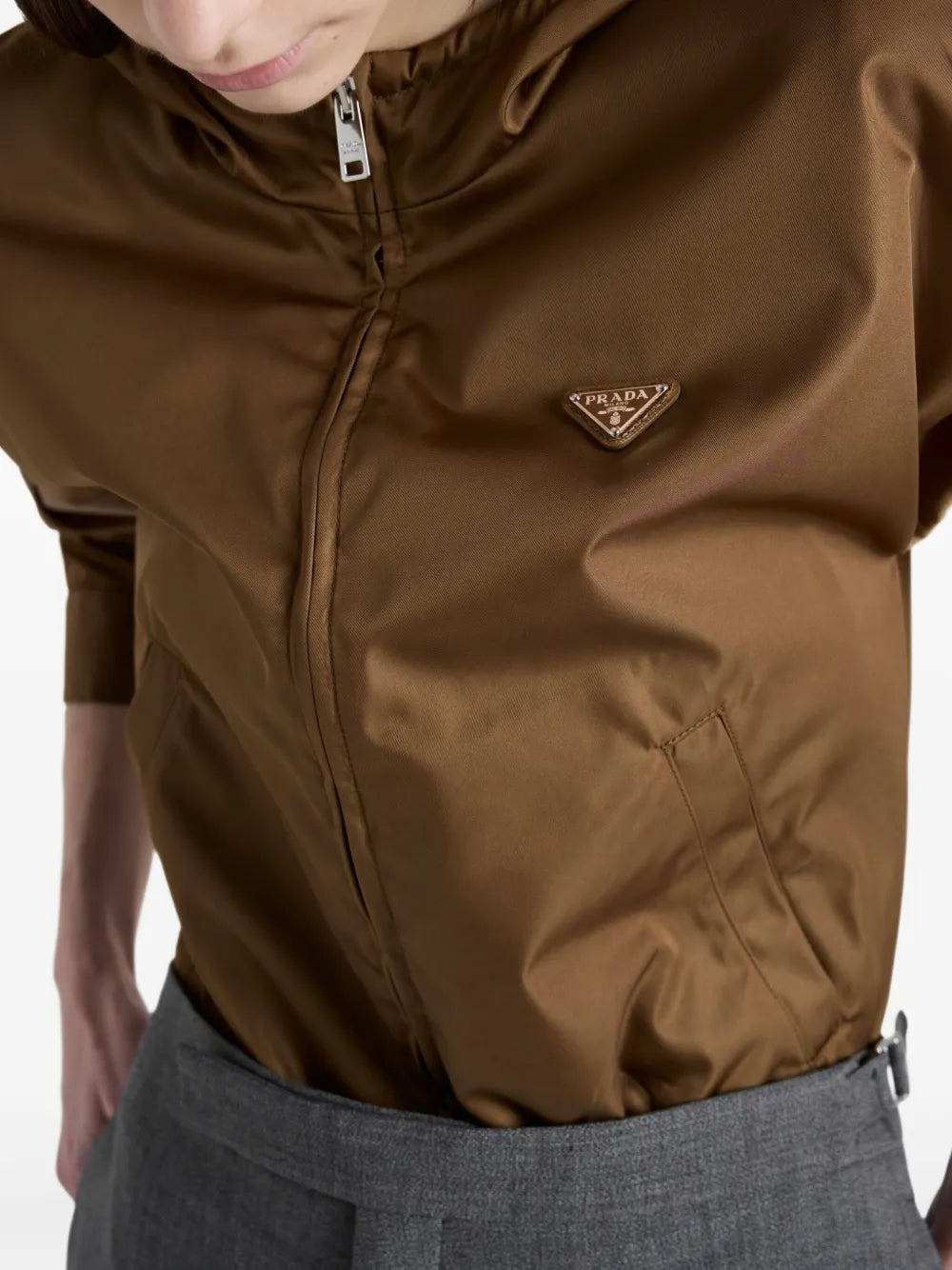Prada Lightweight Hooded Zip Jacket - image 8