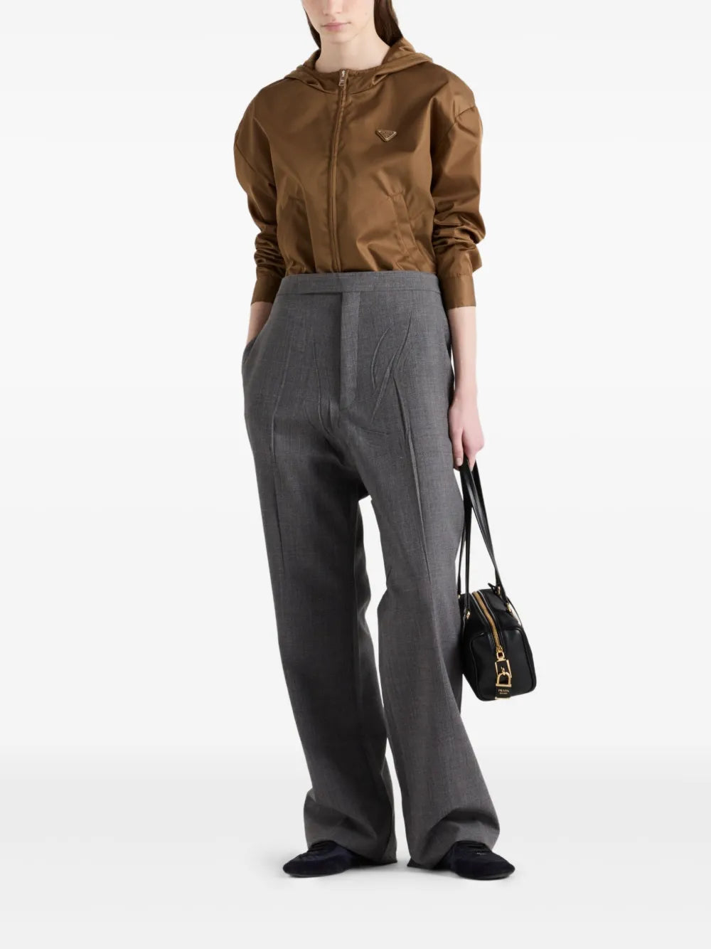 Prada Lightweight Hooded Zip Jacket - image 2
