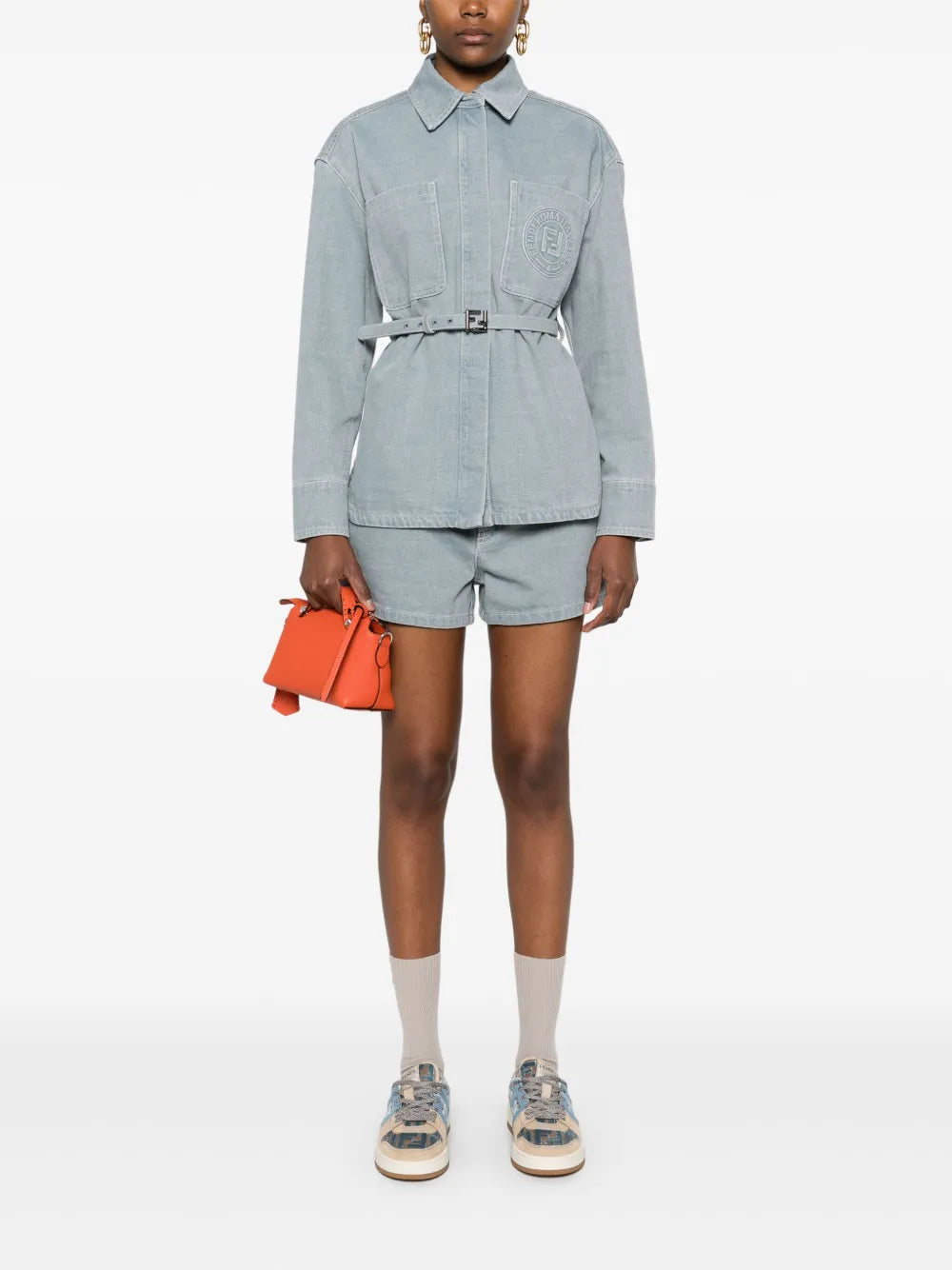 Fendi Denim Shorts - image 2